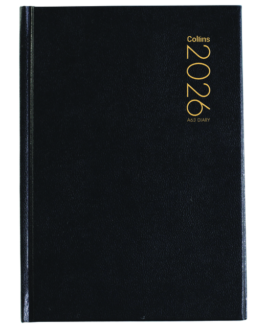 DIARY 2026 Collins Diary A63 Black Even Year