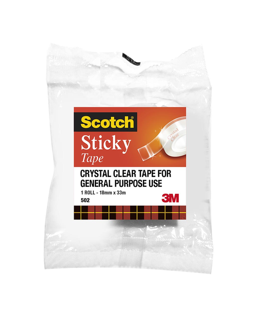 SCOTCH STICKY TAPE 502 18MM X 33M