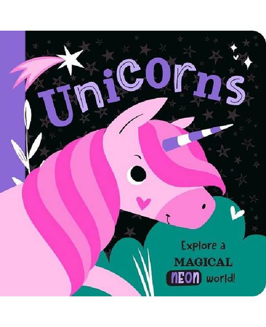 Unicorns Neon Board Book