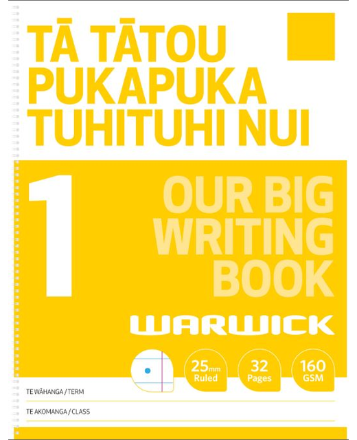 Warwick Our Big Writing Modelling Book 1 Half Ruled 25mm
