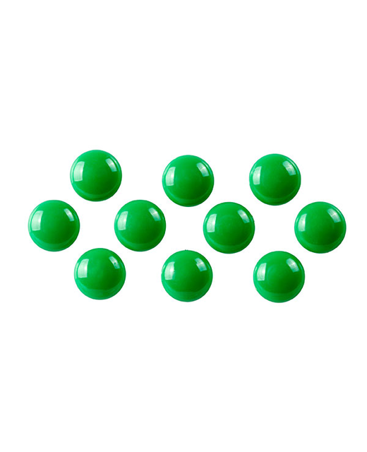 MAGNETIC BUTTONS QUARTET 20MM GREEN 10PK