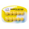 MAGNETIC BUTTONS QUARTET 20MM YELLOW 10PK