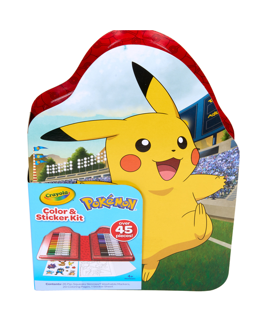 Crayola Color & Sticker Pokemon Kit 45 Piece