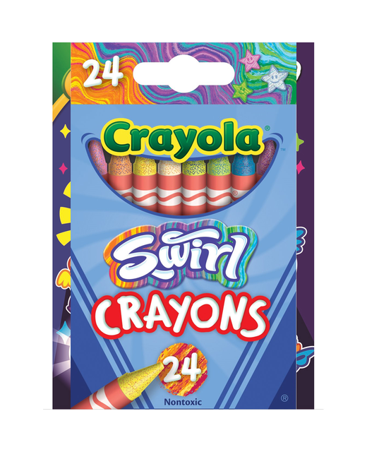 Crayola Swirl Crayons 24Pk