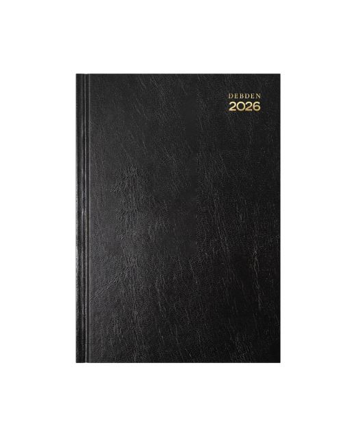 DIARY 2026 DEBDEN KYOTO A5 DAY TO PAGE BLACK