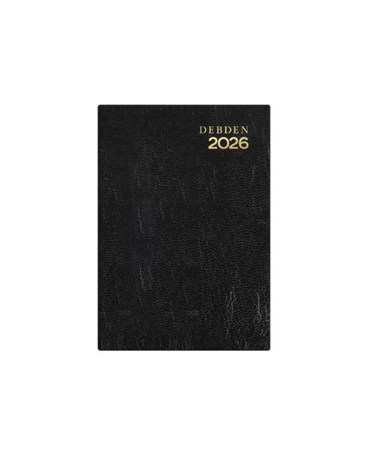 DIARY 2026 DEBDEN KYOTO A7 DAY TO PAGE BLACK