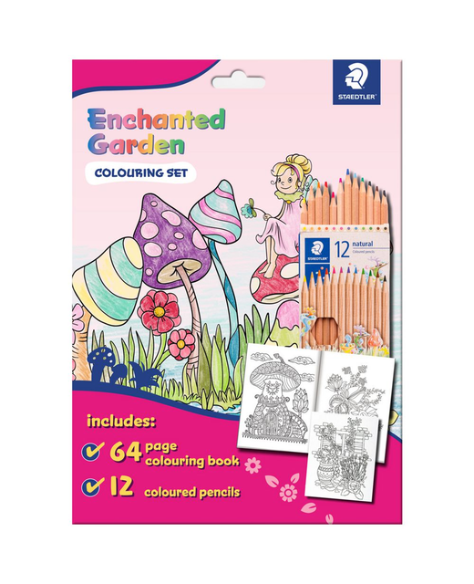 STAEDTLER COLOURING SET ENCHANTED GARDEN