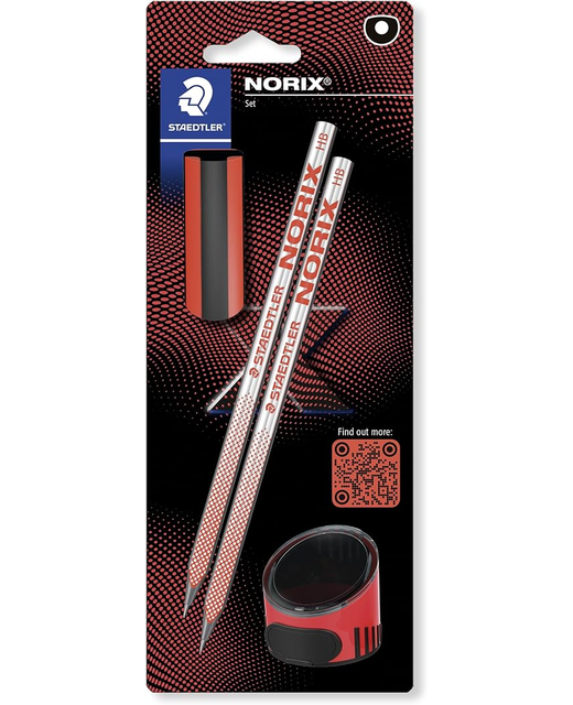 PENCIL HB NORIX SET RED