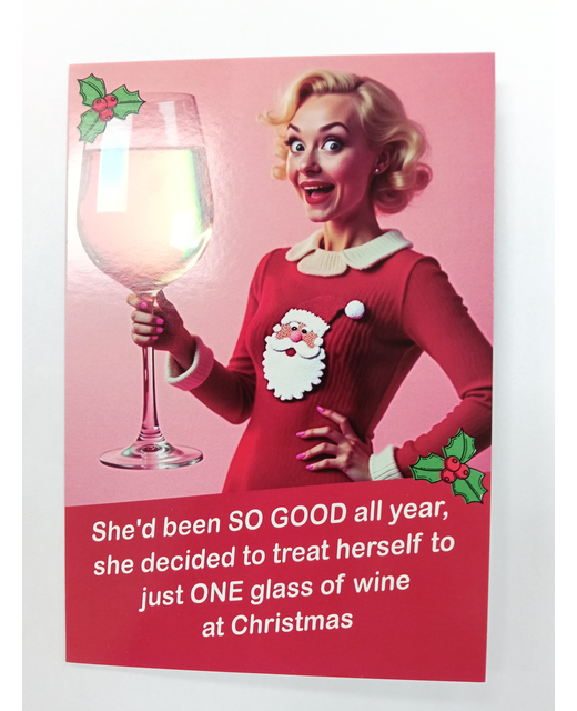 HUMOR CHRISTMAS CARD ROSE