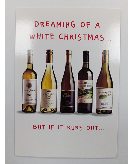 HUMOR CHRISTMAS CARD WINE