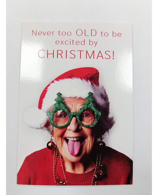 HUMOR CHRISTMAS CARD GRANNY