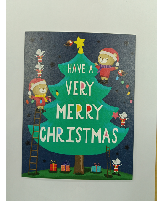 CLASSIC CHRISTMAS CARD BEAR