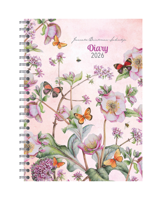 DIARY 2026 COLLINS J BRINKMAN FLOWER SERIES 230x167MM WEEK TO VIEW