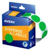 LABEL DISP AVERY DOTS 24MM GREEN PK 500