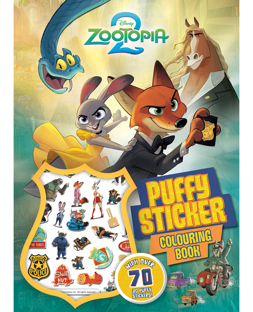 Zootopia 2: Puffy Sticker Colouring Book