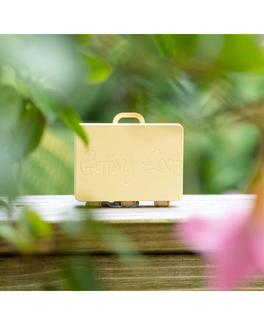 GETTING LOST SUITCASE SUMMER BEACH SAND