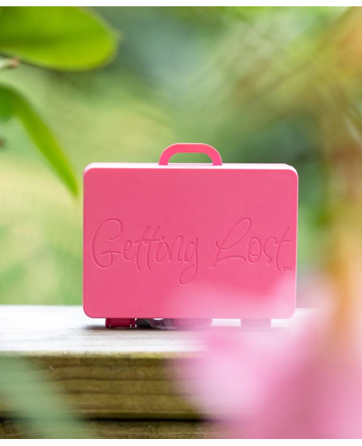 GETTING LOST SUITCASE PINK SPRING BLOOMS