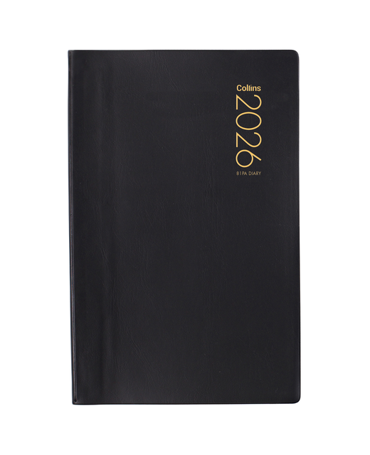 DIARY 2026 Collins Diary 81PA Black Even Year