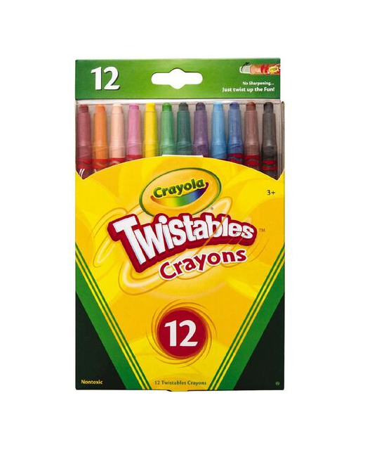 Crayola Twistable Crayons 12 Pack Assorted 12 Pack