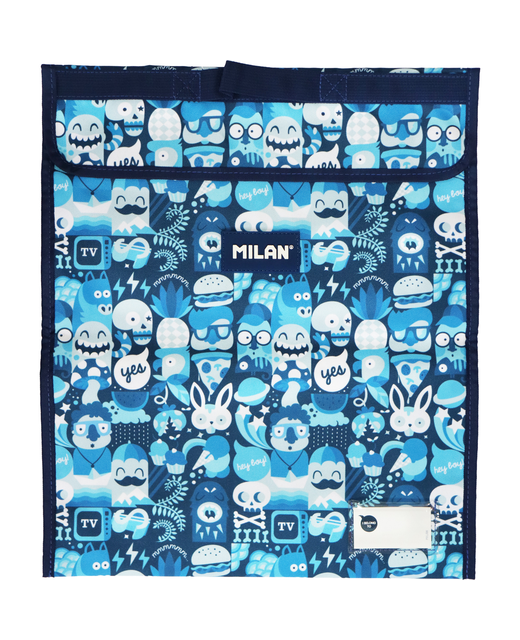 MILAN HOMEWORK BAG EXTRA LARGE 370X450MM SCHOOL DAYS BLUE
