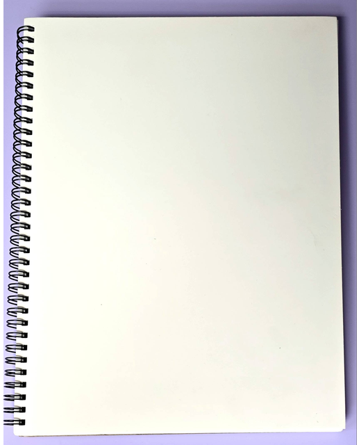 Workbook Spiral Bound Nas A4 140GSM - White Cover