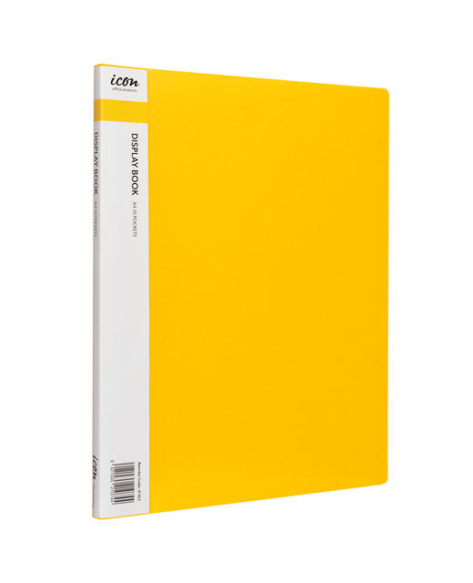 ICON DISPLAY BOOK 10 POCKET YELLOW