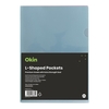 OKIN L SHAPED POCKETS A4 ASSORTED PACK OF 12