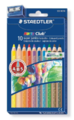 STAEDTLER NORIS CLUB 10 SUPER JUMBO COLOUR PENCILS