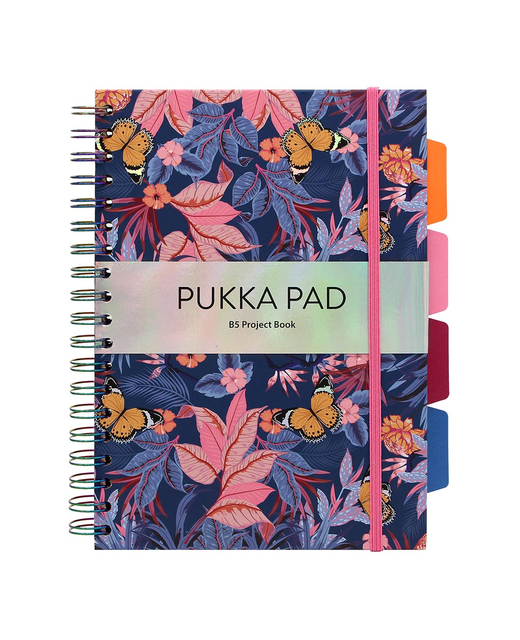 PUKKA BLOOM HARDCOVER PROJECT NOTEBOOK B5 BLUE