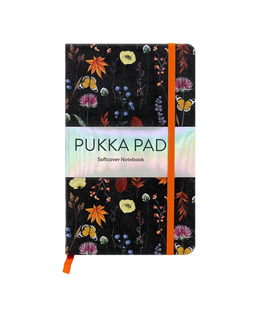 PUKKA BLOOM NOTEBOOK 13X21CM BLACK