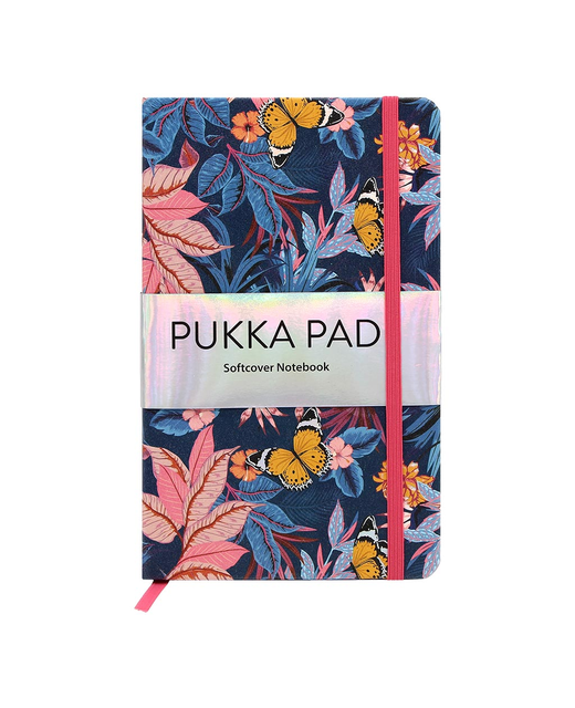 PUKKA BLOOM NOTEBOOK 13X21CM BLUE