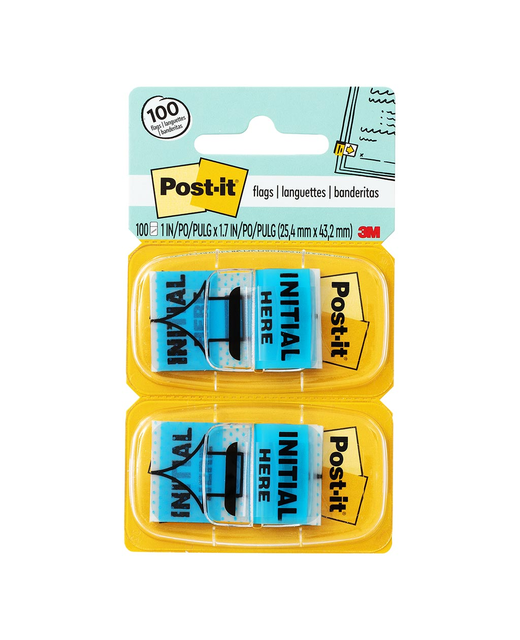POST IT FLAGS 680-IH2 25X43MM INITIAL HERE PACK OF 2