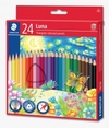 COLOURED PENCILS STAEDTLER LUNA FULL TRIANGULAR 24 PACK