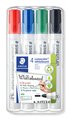 WHITEBOARD MARKER STAEDTLER BULLET 4 ASSORTED PACK
