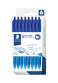 Pen Staedtler Ballpoint Medium Blue 8 Pack