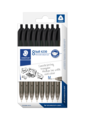 Pen Staedtler Ballpoint Medium Black 8 Pack