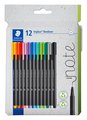 Triplus Fineliner Note Assorted 12 Pack