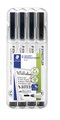 Whiteboard Marker Lumocolor Compact Black 4 Pack