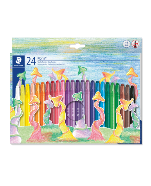 Crayons Twister Norris Assorted 24 Pack