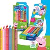 Peppa Pig Noris Junior 3 in 1 Color Pencils 6 Pack