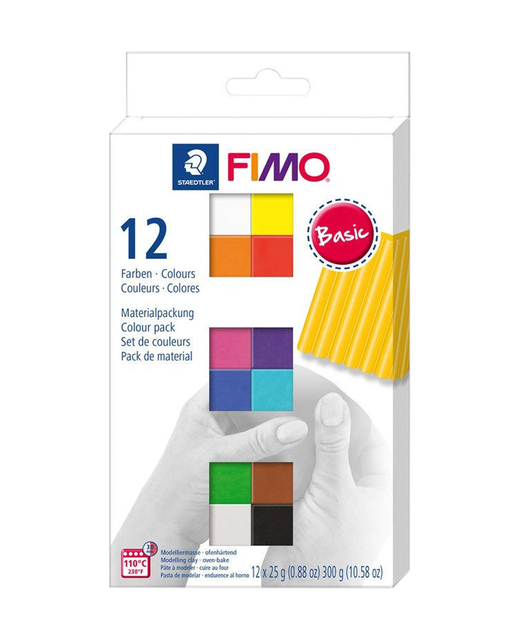 Modelling Clay Staedtler Fimo Effect Starter Kit 300g 12 Pack