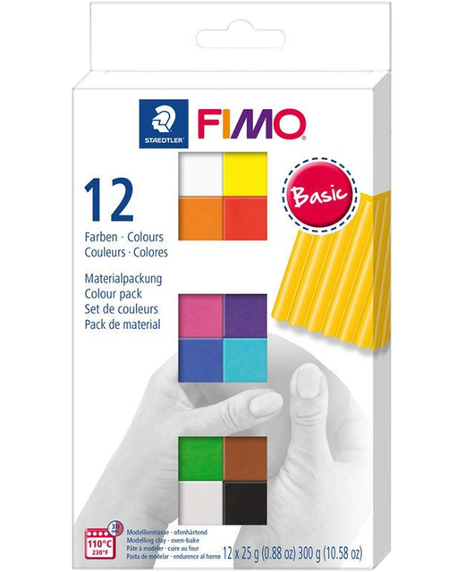 Modelling Clay Staedtler Fimo Soft Starter Kit 300g 12 Pack