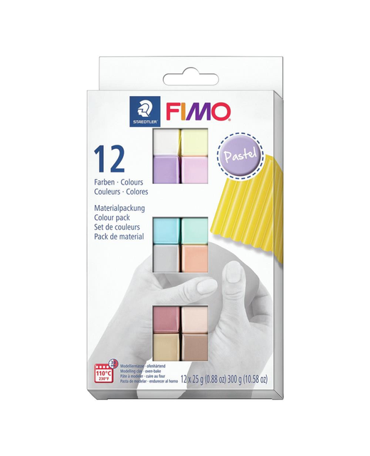Modelling Clay Staedtler Fimo Starter Kit Pastel 300g 12 Pack