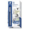 Pigment Liner 0.5mm Staedtler Black 10 Pack