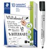 Whiteboard Marker Chisel Staedtler Lumocolor Black Box of 10