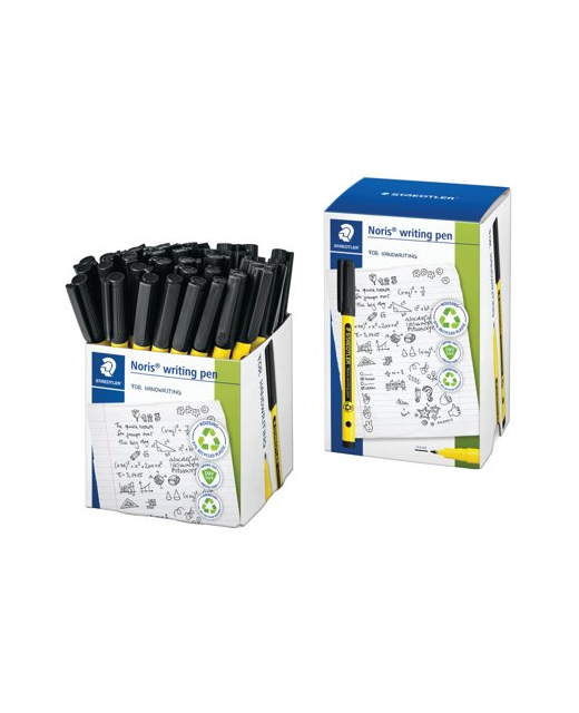 Staedtler Noris Fibre Tip Writing Pen Black  Box of 50