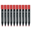 Permanent Marker Staedtler Lumocolor Chisel Red Box of 10