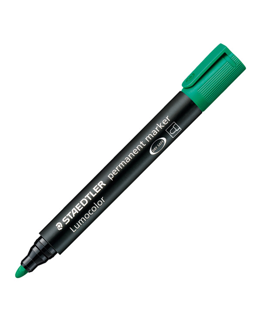 Permanent Marker Staedtler Lumocolor Bullet Green Box of 10