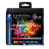 Staedtler Pigment Arts Brush Pen Basic Assorted Pack of 12