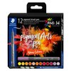 Pigment Arts Brush Pen Staedtler Warm Assorted Pack of 12